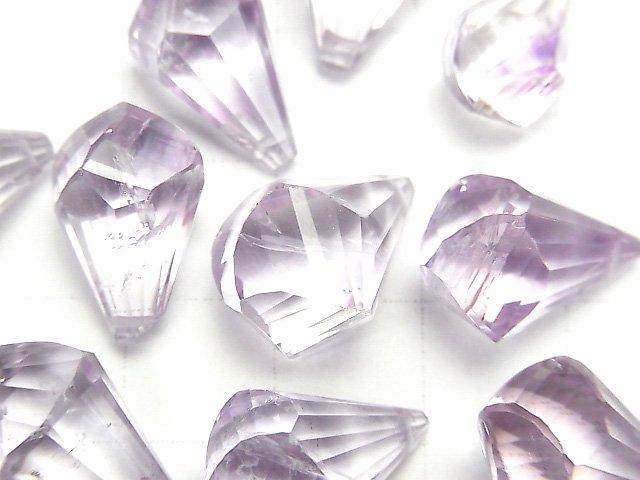 [Video] High Quality Rose Amethyst AAA- Drop Multiple Faceted Briolette 3pcs $44.99- !