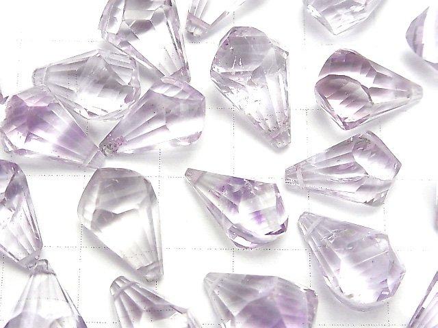 [Video] High Quality Rose Amethyst AAA- Drop Multiple Faceted Briolette 3pcs $44.99- !
