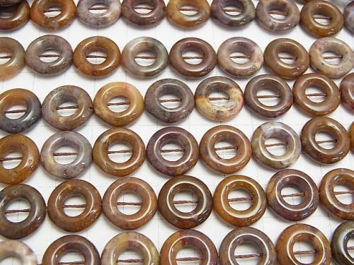 Pietersite Coin (donut) 15 x 15 x 4 half or 1 strand (apr x 15 inch / 37 cm)