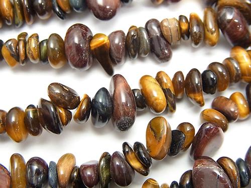 1strand $3.79! Tiger Eye AA ++ 3 color mix Chips (Small Nugget) 1strand (aprx.33inch / 84cm)