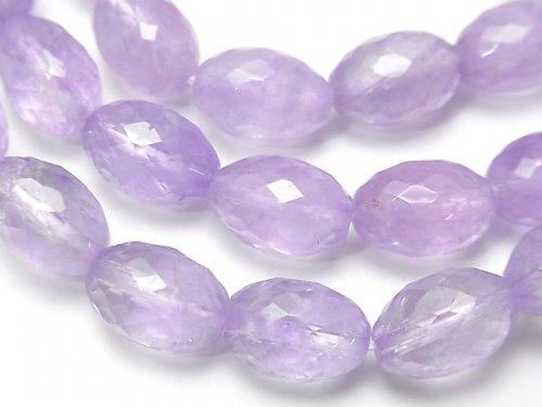 [Video] High Quality! Pink Amethyst AA++ Faceted Rice 12x8x8mm Bracelet