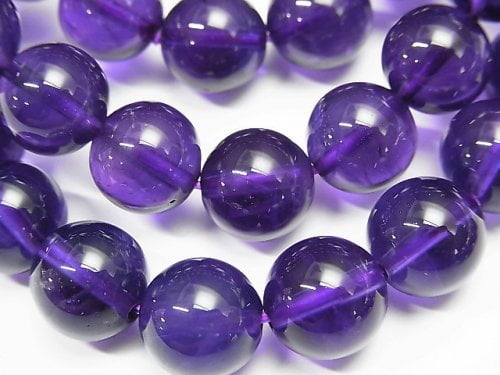 [Video] High Quality Amethyst AAA- Round 10mm [Dark Color] Bracelet