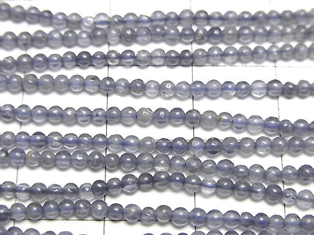 [Video]Iolite AA+ Round 2mm 1strand beads (aprx.15inch/37cm)