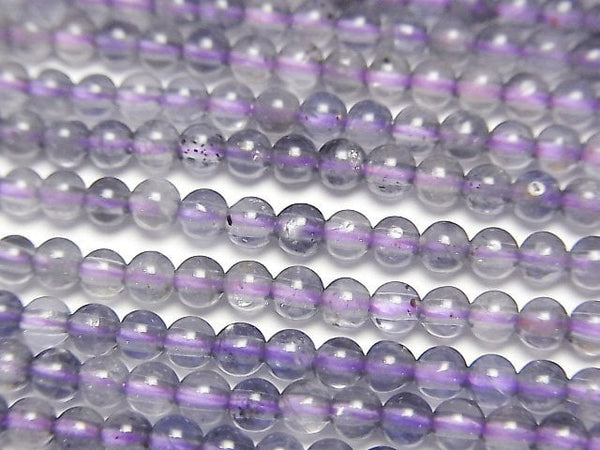 [Video]Iolite AA++ Round 3mm 1strand beads (aprx.15inch/38cm)