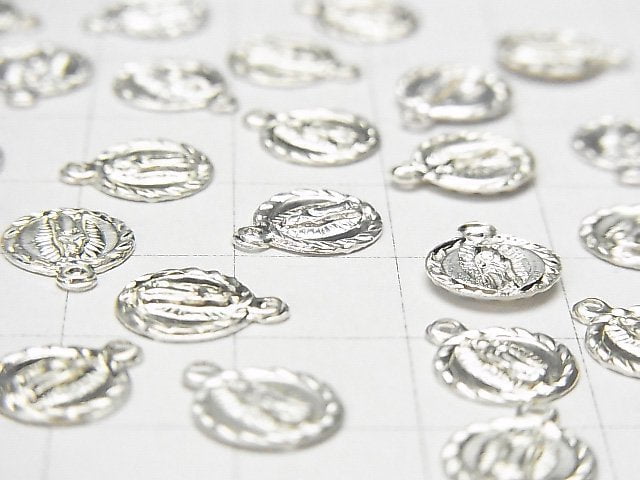 Silver925 Charms 10x8.5mm Miraculous Medal 3pcs
