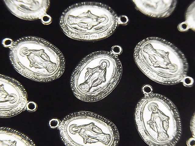 Silver925 Charm 14x9mm Miraculous Medal 1pc