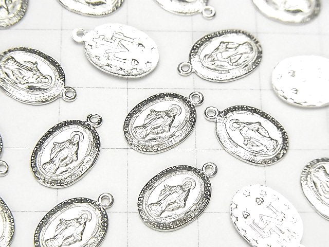 Silver925 Charm 14x9mm Miraculous Medal 1pc