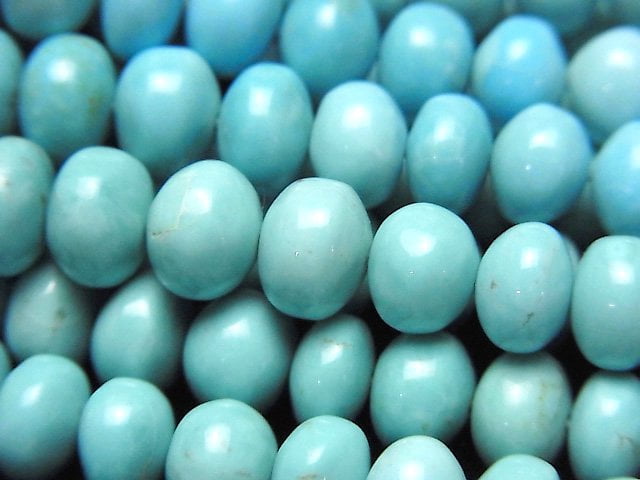 [Video] Arizona Kingman Turquoise AAA- Roundel Size Gradation half or 1strand beads (aprx.16inch/40cm)