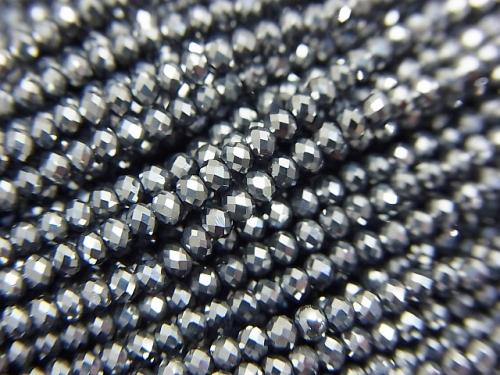 High Quality!  1strand $6.79! Terahertz  Faceted Button Roundel 2x2x1.5mm 1strand (aprx.15inch/37cm)