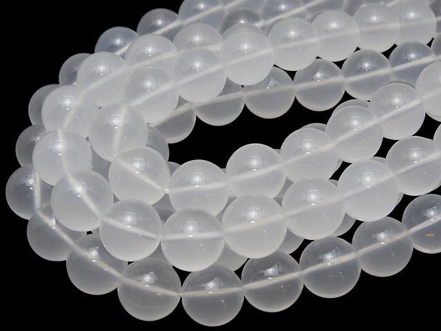 [Video] Milky Quartz AAA Round 16mm 1/4 or 1strand beads (aprx.14inch/35cm)