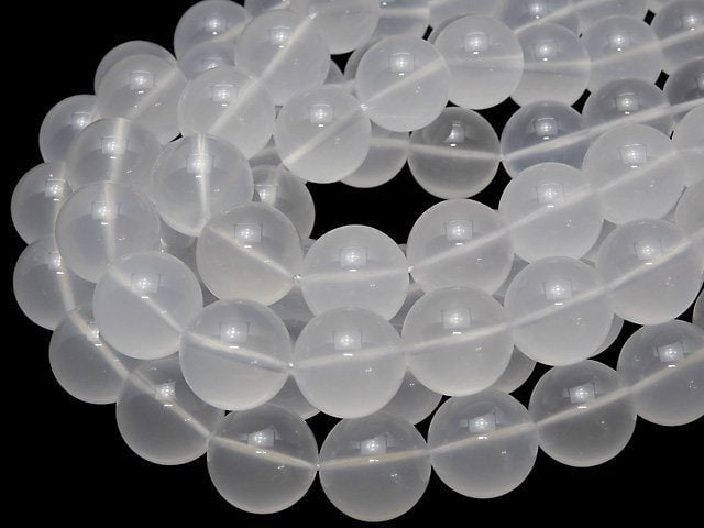 [Video]Milky Quartz AAA Round 18mm 1/4 or 1strand beads (aprx.15inch/37cm)