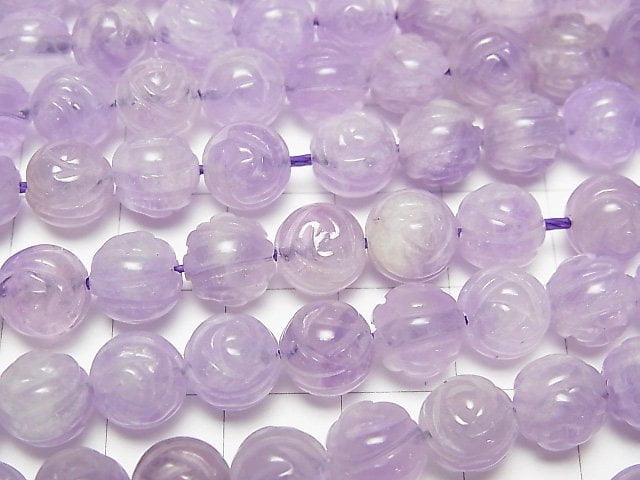 [Video] Lavender Amethyst AA++ Round Rose Cut 8mm 1/4 or 1strand beads (aprx.15inch/36cm)