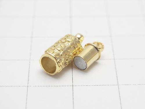 Metal Part Magnetic Clasp 12 x 6 x 6 mm Gold Color 2 pairs $3.79!