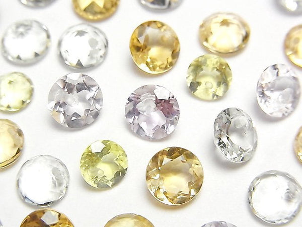 [Video]High Quality Mixed Stone AAA Round Faceted 7x7mm 1/4strands -Bracelet