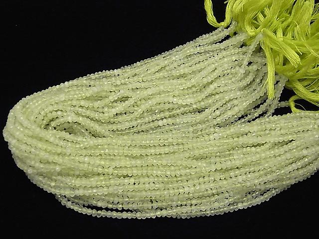1strand $12.99Prehnite AAA Faceted Button Roundel  1strand (aprx.13inch/32cm)