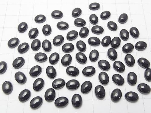 Black Spinel AAA Oval Cabochon 8 x 6 mm 5pcs $4.79!