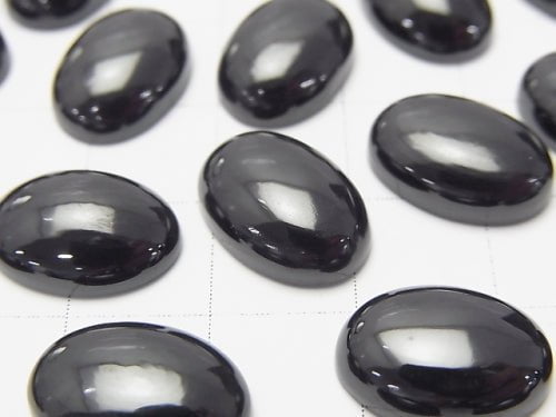 [Video] Black Spinel AAA Oval Cabochon 14x10mm 3pcs