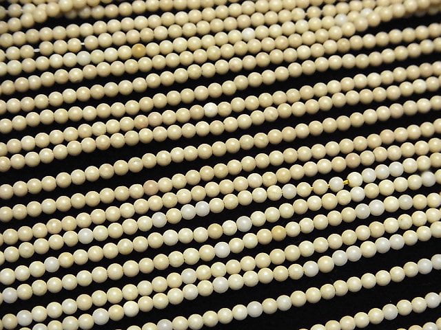 [Video]Riverstone Round 2mm 1strand beads (aprx.15inch/38cm)