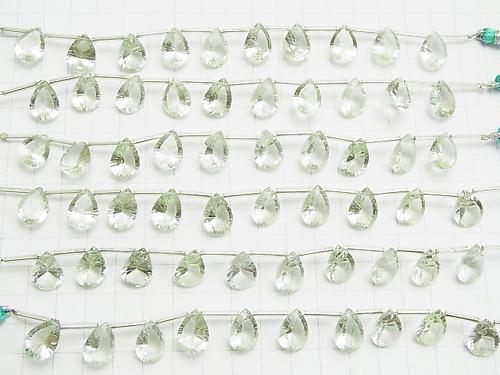 High Quality Green Amethyst AAA Pear shape Concave Cut 14 x 10 mm half or 1 strand (10 pcs)