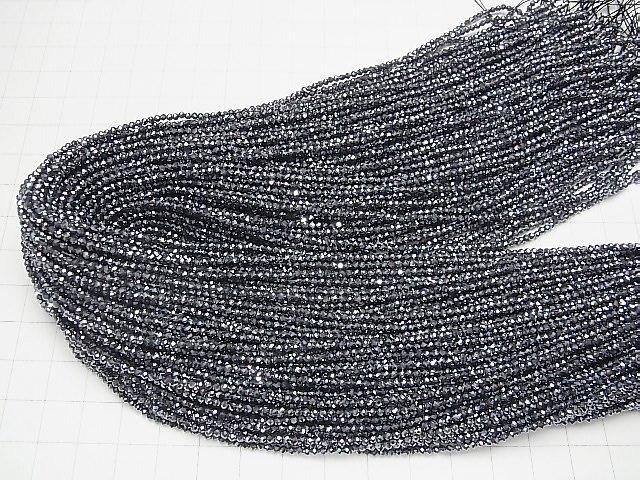 [Video]High Quality!  1strand $8.79! Terahertz  Faceted Round 2mm  1strand beads (aprx.15inch/37cm)