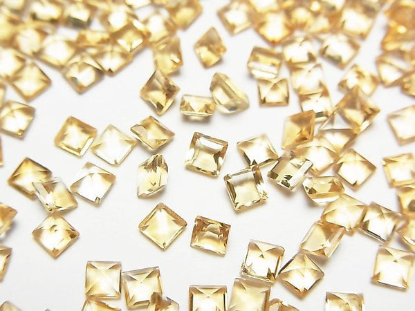 [Video]High Quality Citrine AAA Loose stone Square Faceted 3x3mm 10pcs
