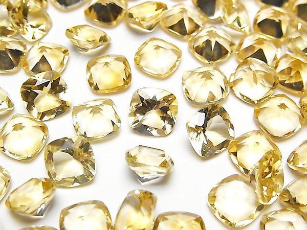 [Video]High Quality Citrine AAA Loose stone Square Faceted 8x8mm 4pcs