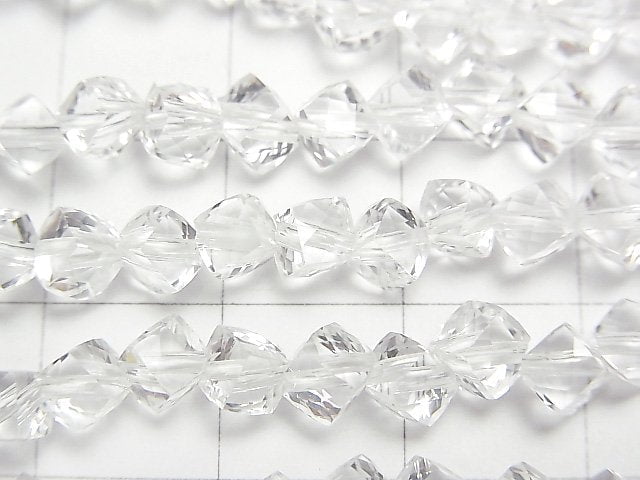[Video]High Quality! Crystal AAA Dice Shape 6x6x6mm half or 1strand beads (aprx.7inch/18cm)