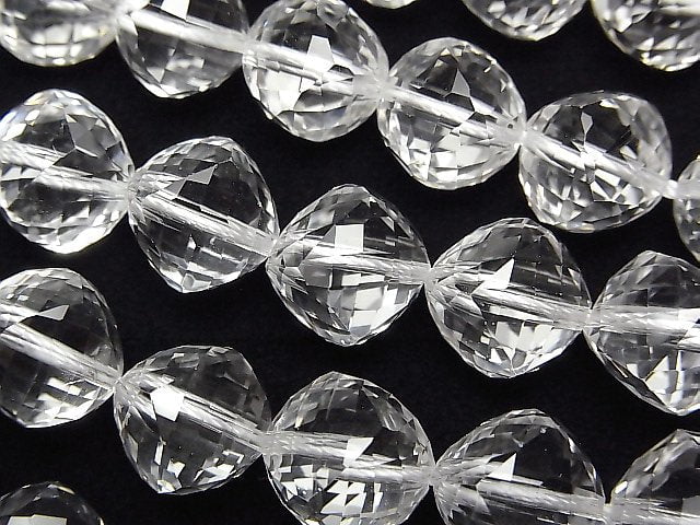 [Video]High Quality! Crystal AAA Dice Shape 12x12x12mm half or 1strand beads (aprx.7inch/18cm)