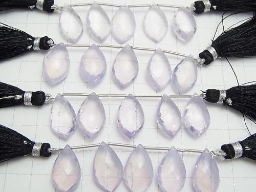 MicroCut!  High Quality Scorolite AAA Marquise  Faceted Briolette  1strand (5pcs )