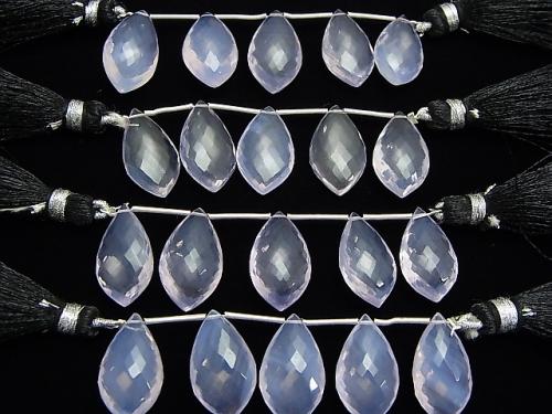 MicroCut!  High Quality Scorolite AAA Marquise  Faceted Briolette  1strand (5pcs )