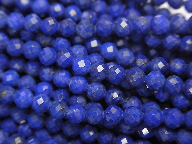 1strand $9.79! High Quality!  Lapislazuli AA++ Faceted Round 3mm  1strand beads (aprx.15inch/38cm)