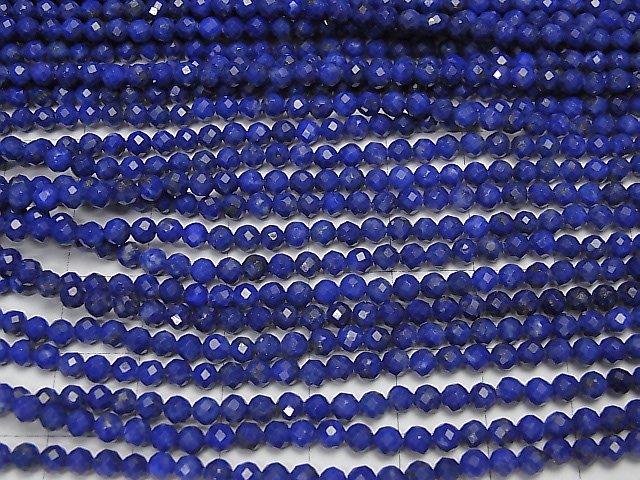 1strand $9.79! High Quality!  Lapislazuli AA++ Faceted Round 3mm  1strand beads (aprx.15inch/38cm)