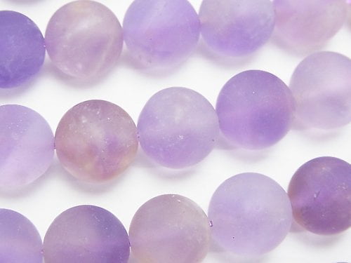 Frost light color Amethyst xCitrine AA Round 12mm half or 1strand beads (aprx.15inch/36cm)