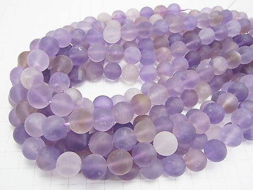 Frost light color Amethyst xCitrine AA Round 12mm half or 1strand beads (aprx.15inch/36cm)
