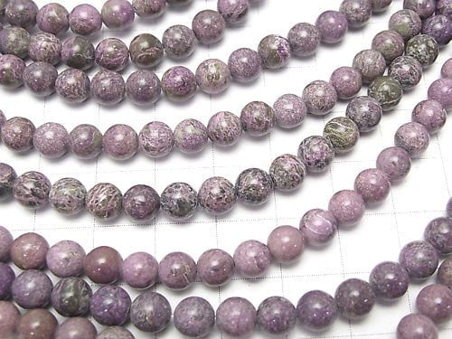 Stichtite AA+ Round 6mm half or 1strand beads (aprx.15inch/38cm)