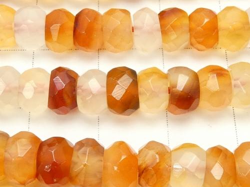 1strand $9.79! Mix Carnelian Faceted Button Roundel 6 x 6 x 4 mm 1strand (aprx.15 inch / 36 cm)