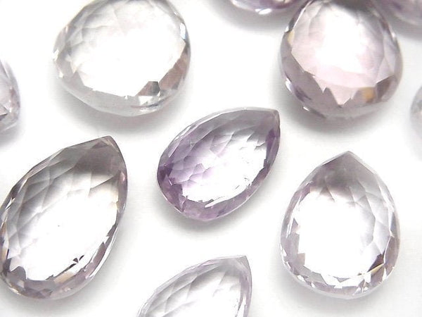 [Video] High Quality Rose Amethyst AAA- Pear shape Faceted Briolette 2pcs