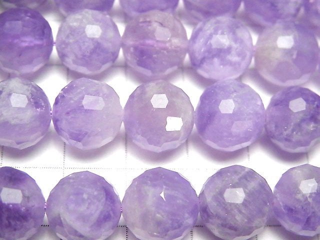 Lavender Amethyst AAA- 128Faceted Round 12mm 1 / 4-1strand beads (aprx.15inch / 36cm)