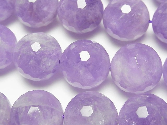 [Video] Lavender Amethyst AA++ 128Faceted Round 20mm 1/4 or 1strand beads (aprx.15inch/36cm)