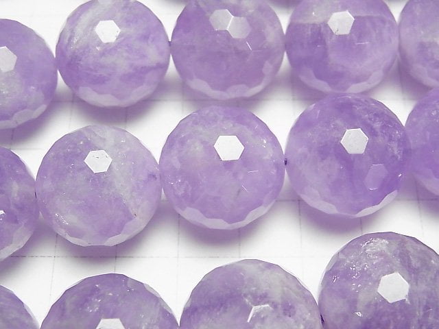 [Video] Lavender Amethyst AA++ 128Faceted Round 20mm 1/4 or 1strand beads (aprx.15inch/36cm)