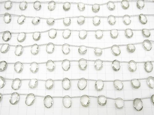 1 strand $29.99! High Quality Green Amethyst AAA Faceted Oval 14 x 10 x 5 mm 1 strand (10 pcs)