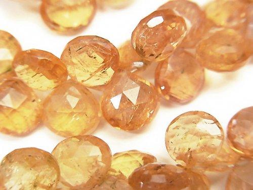 [Video]High Quality Imperial Topaz AAA Chestnut Faceted Briolette half or 1strand beads (aprx.7inch / 18 cm)