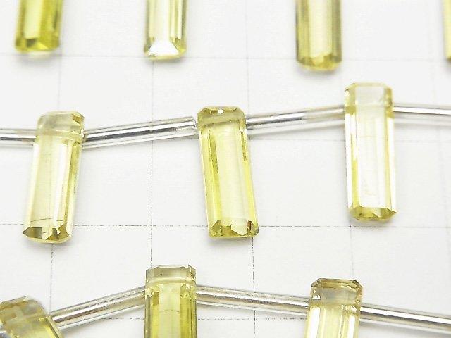 [Video] 1strand $19.99! High Quality Lemon Quartz AAA Rectangle Faceted 15x5x4mm 1strand beads (aprx.5inch / 12cm)
