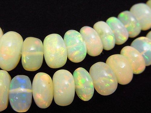 High Quality Ethiopia Opal AAA + Roundel half or 1strand beads (aprx.17inch / 41 cm)