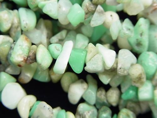1strand $5.79! Chrysoprase AA Chips Base Rock included Chips (Small Nugget) 1strand (aprx.33inch / 84cm)