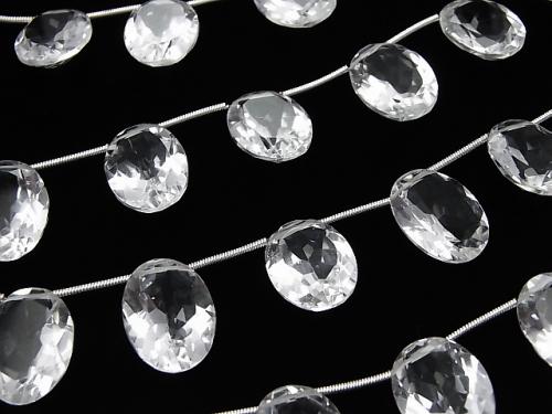 High Quality Crystal AAA Oval Faceted 16 x 12 x 7 mm half or 1 strand (10 pcs)