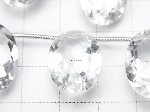 High Quality Crystal AAA Oval Faceted 18 x 13 x 7 mm half or 1 strand (10 pcs)