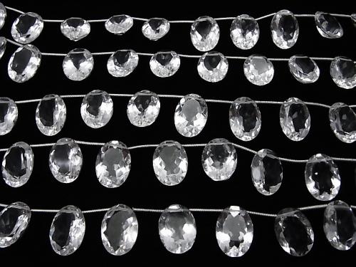 High Quality Crystal AAA Oval Faceted 18 x 13 x 7 mm half or 1 strand (10 pcs)