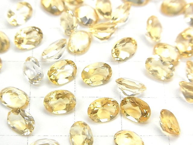 [Video]High Quality Citrine AAA Loose stone Oval Faceted 7x5mm 10pcs