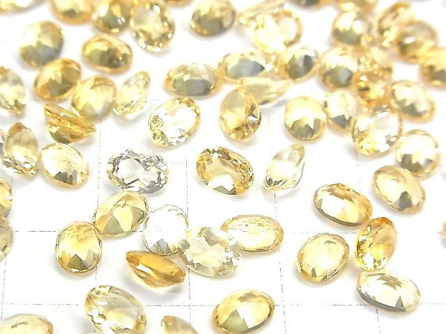 [Video]High Quality Citrine AAA Loose stone Oval Faceted 7x5mm 10pcs